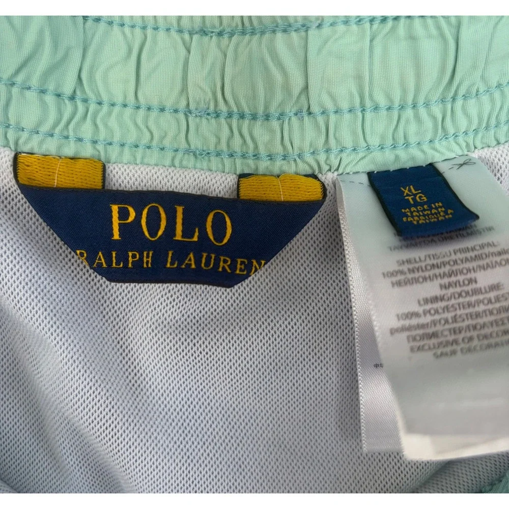 Polo Ralph Lauren Mens XL Blue Swim Trunks Mesh Lined Board Shorts 5.5 Inseam